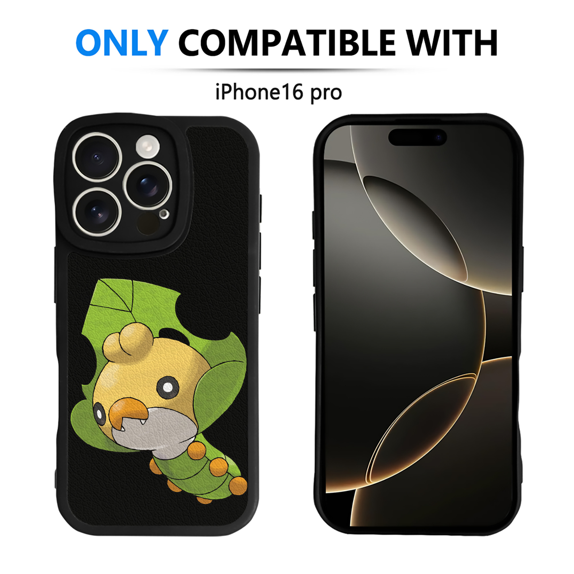 （画像用） ポケットモンスター Pokémon 【iPhone 16シリーズ対応】シリコンスマホケース（レザー調） 材質：シリコン